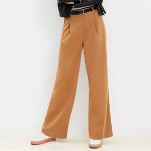 Women’s Wide Leg Camel Colored Trousers